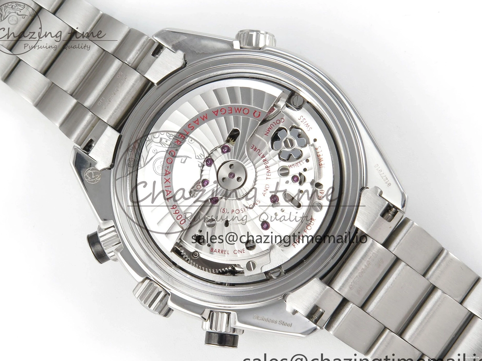 0517 Timeless Planet Ocean 600M Chrono SS VRF 1:1 Best Edition Black Orange Bezel Black Dial on SS Bracelet A 7652